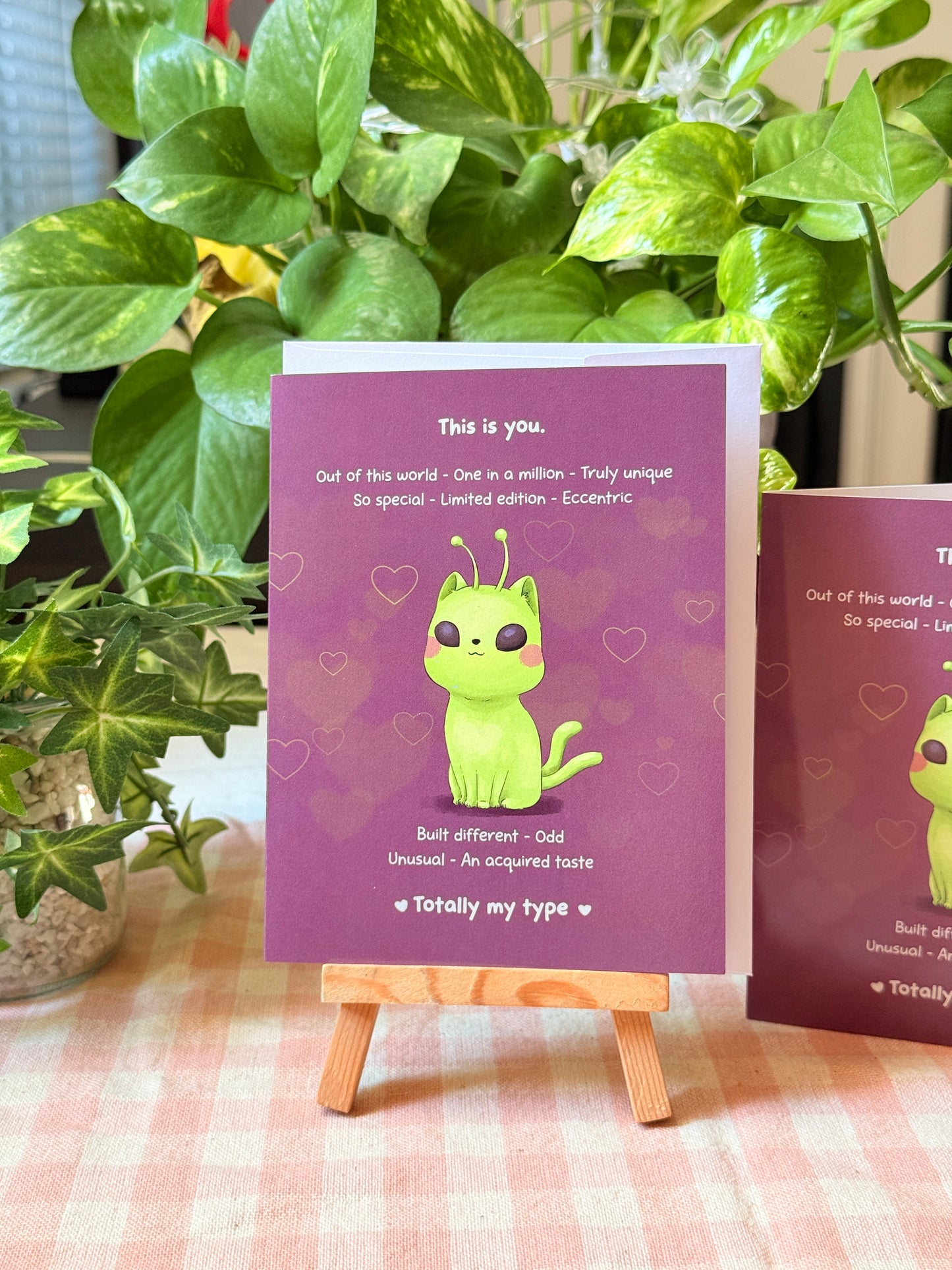 Alien cat | Vday card