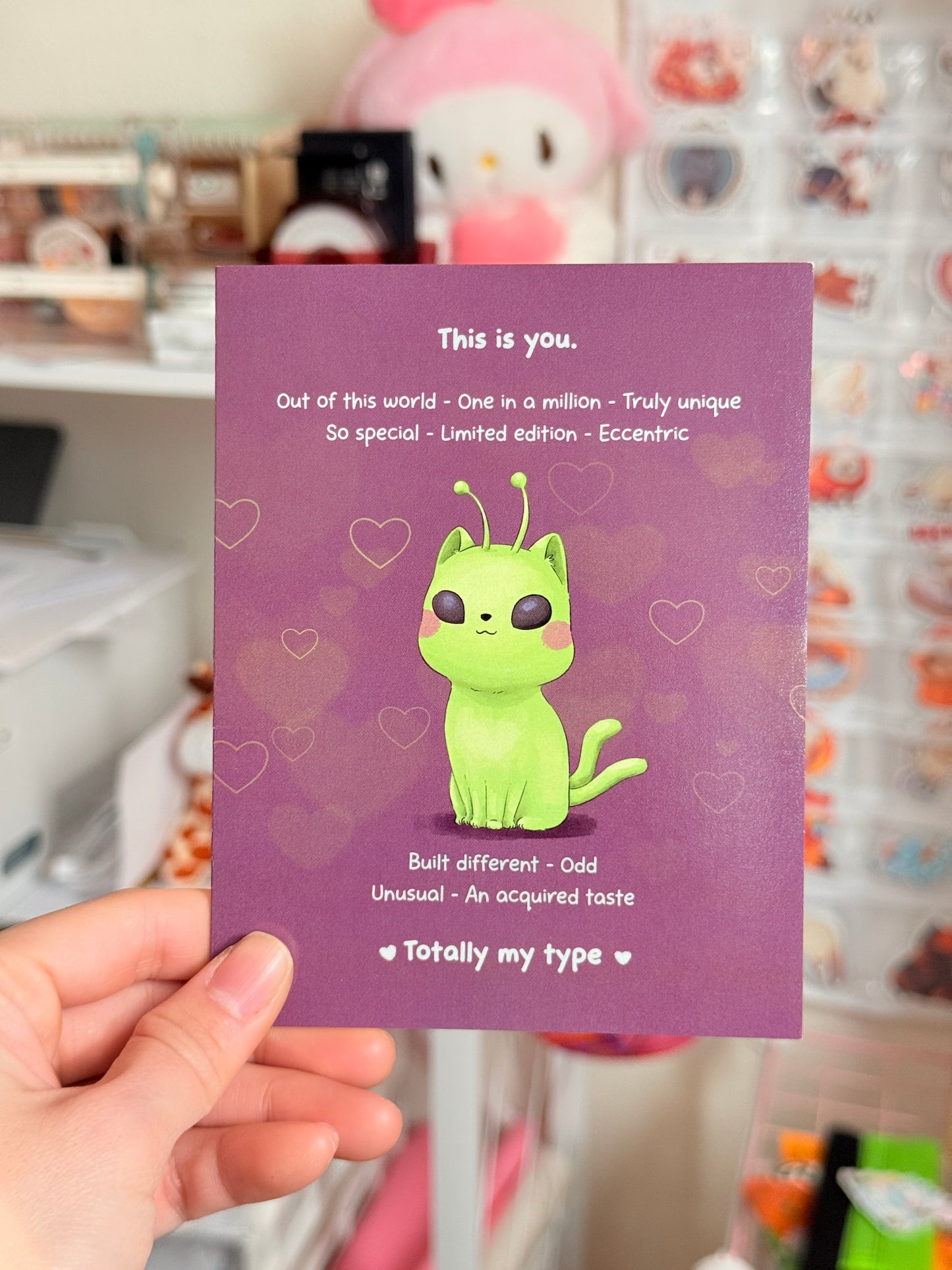 Alien cat | Vday card