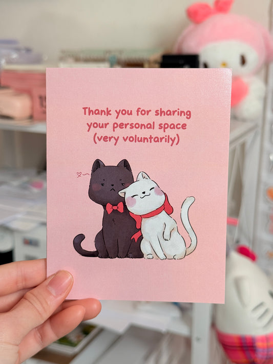 Personal space | Vday card