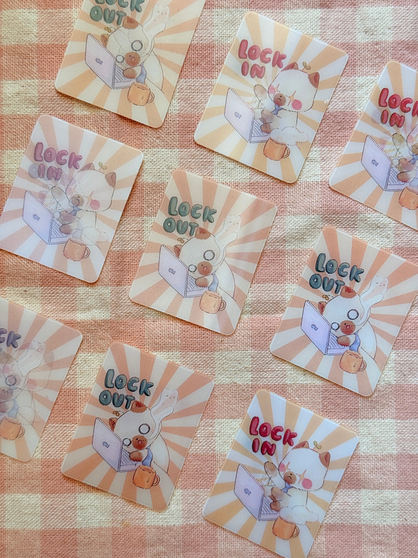 Lock in & Lock out | Lenticular card