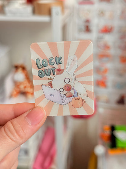 Lock in & Lock out | Lenticular card