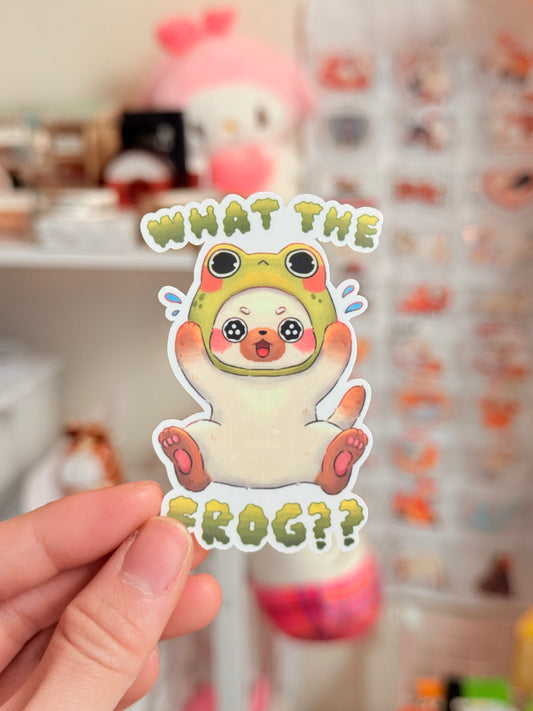 What the Frog | Vinyl sticker