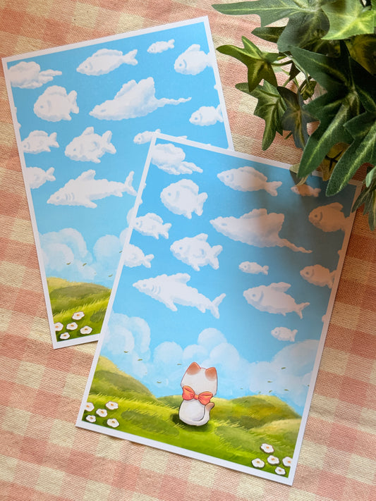 Fishy cloud | Art print