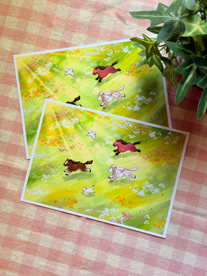 Meadow gallops | Art print
