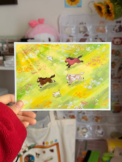 Meadow gallops | Art print