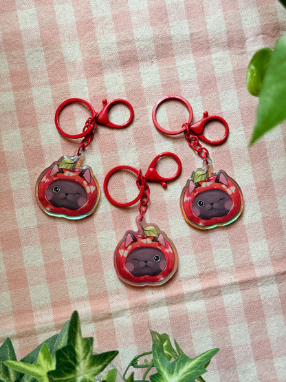 Apple cat | Acrylic charm