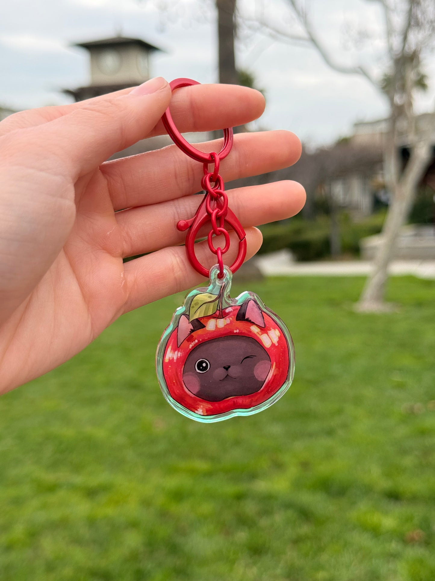 Apple cat | Acrylic charm