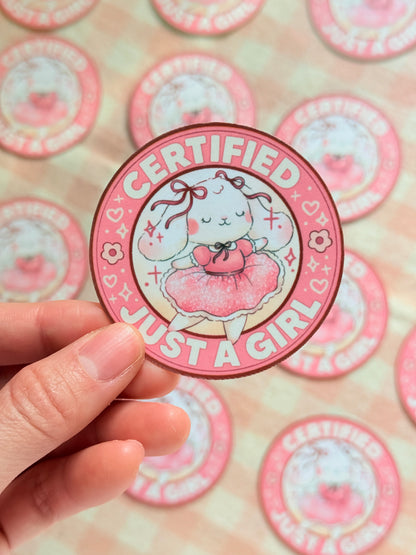 Just a girl | Vinyl sticker