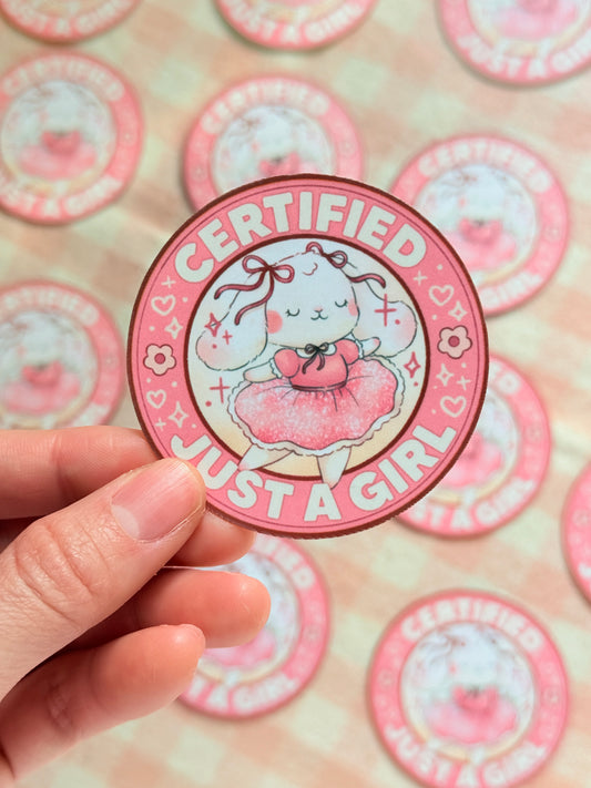 Just a girl | Vinyl sticker