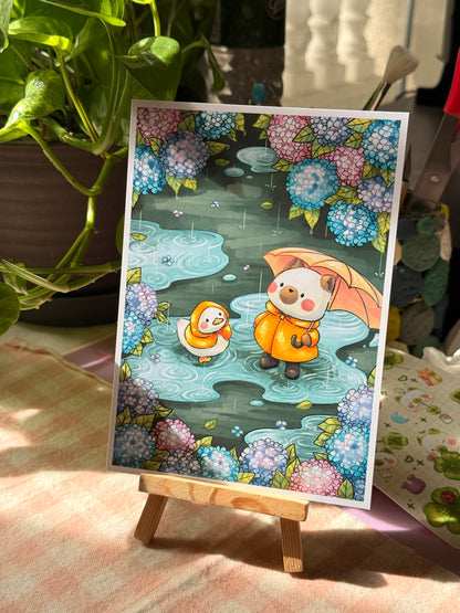 Rainy garden | Art print
