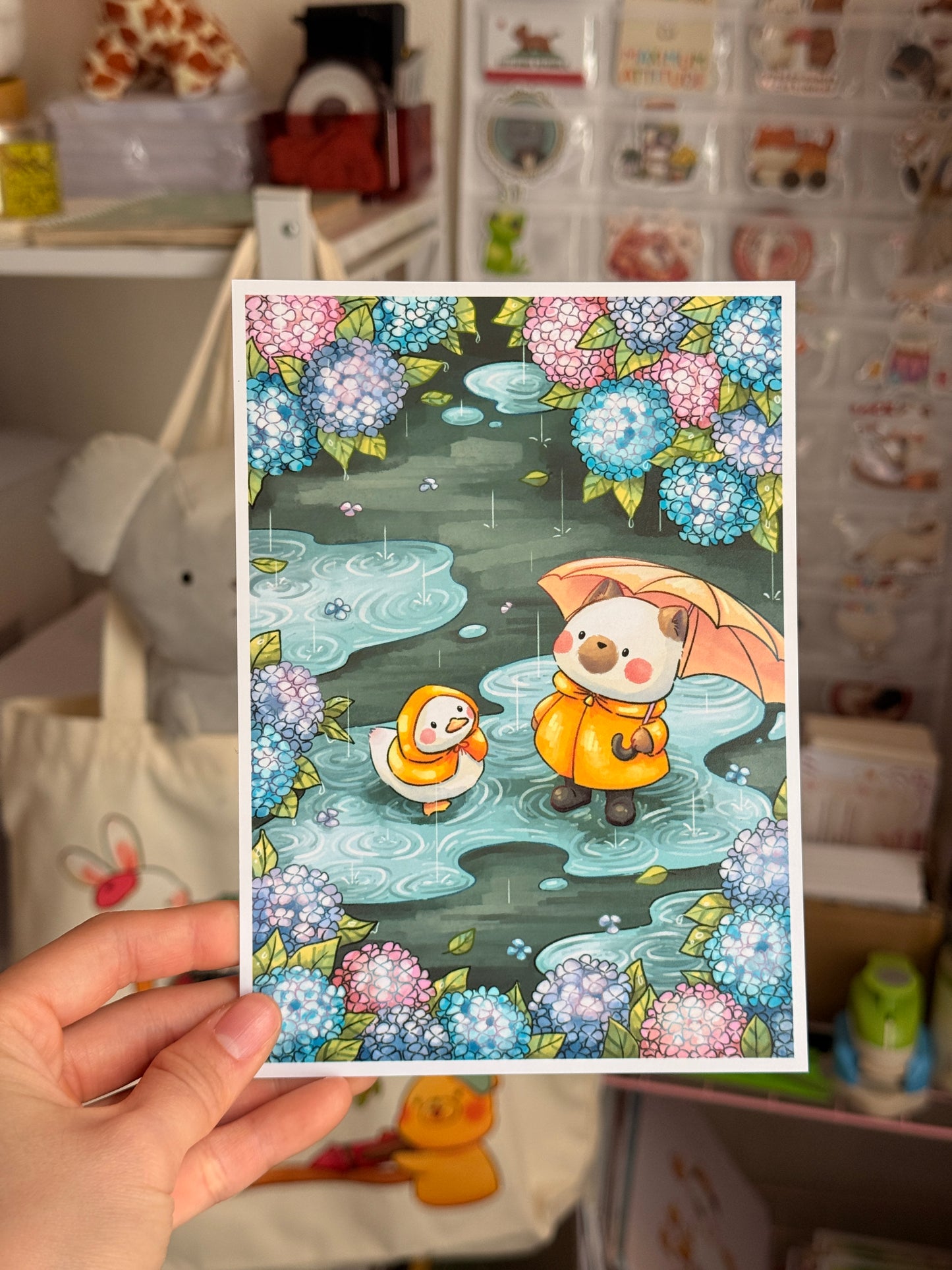Rainy garden | Art print