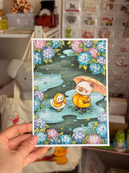 Rainy garden | Art print