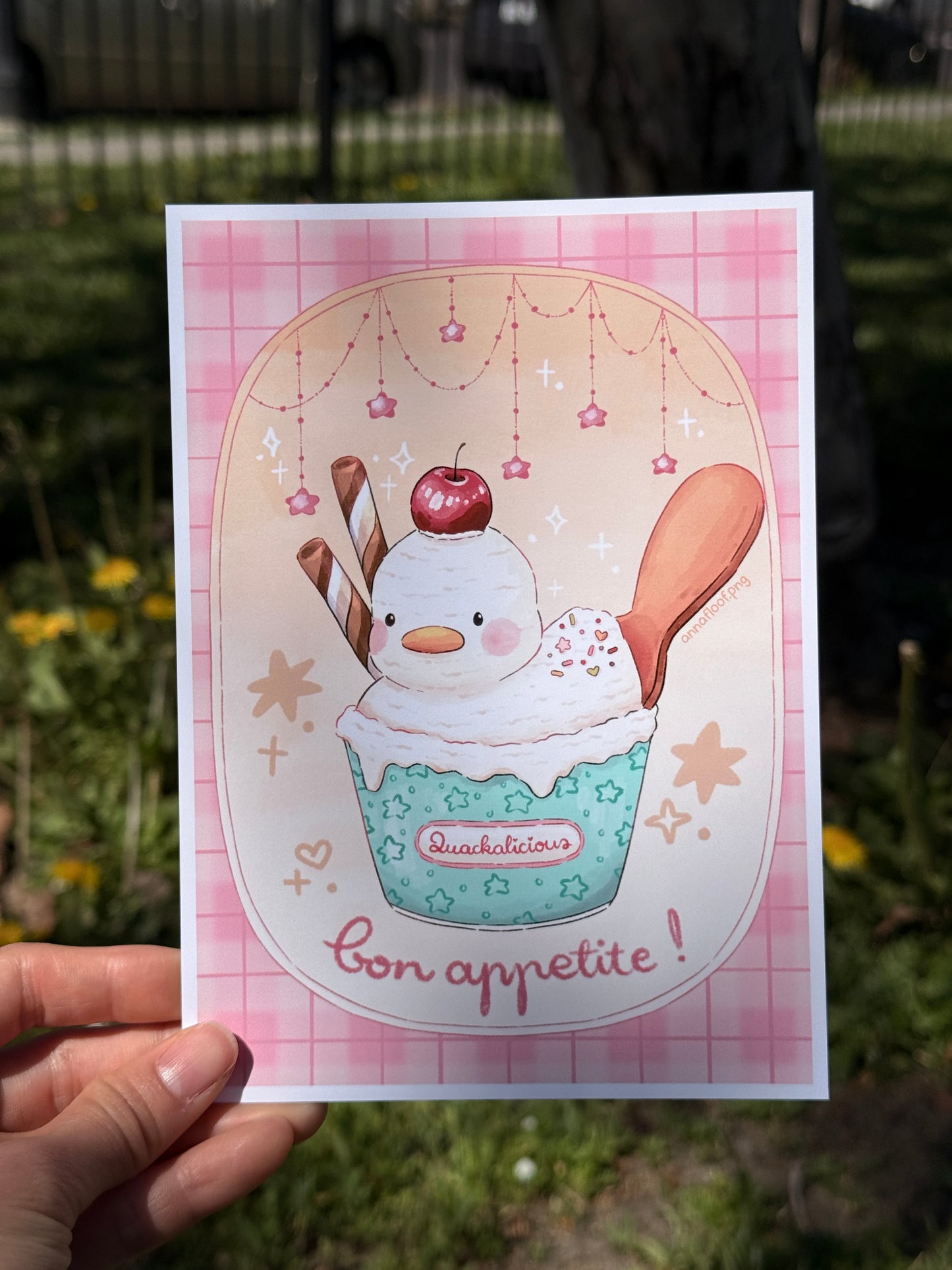 Duck ice cream | Art print