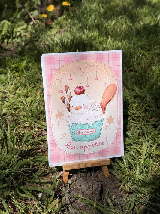 Duck ice cream | Art print