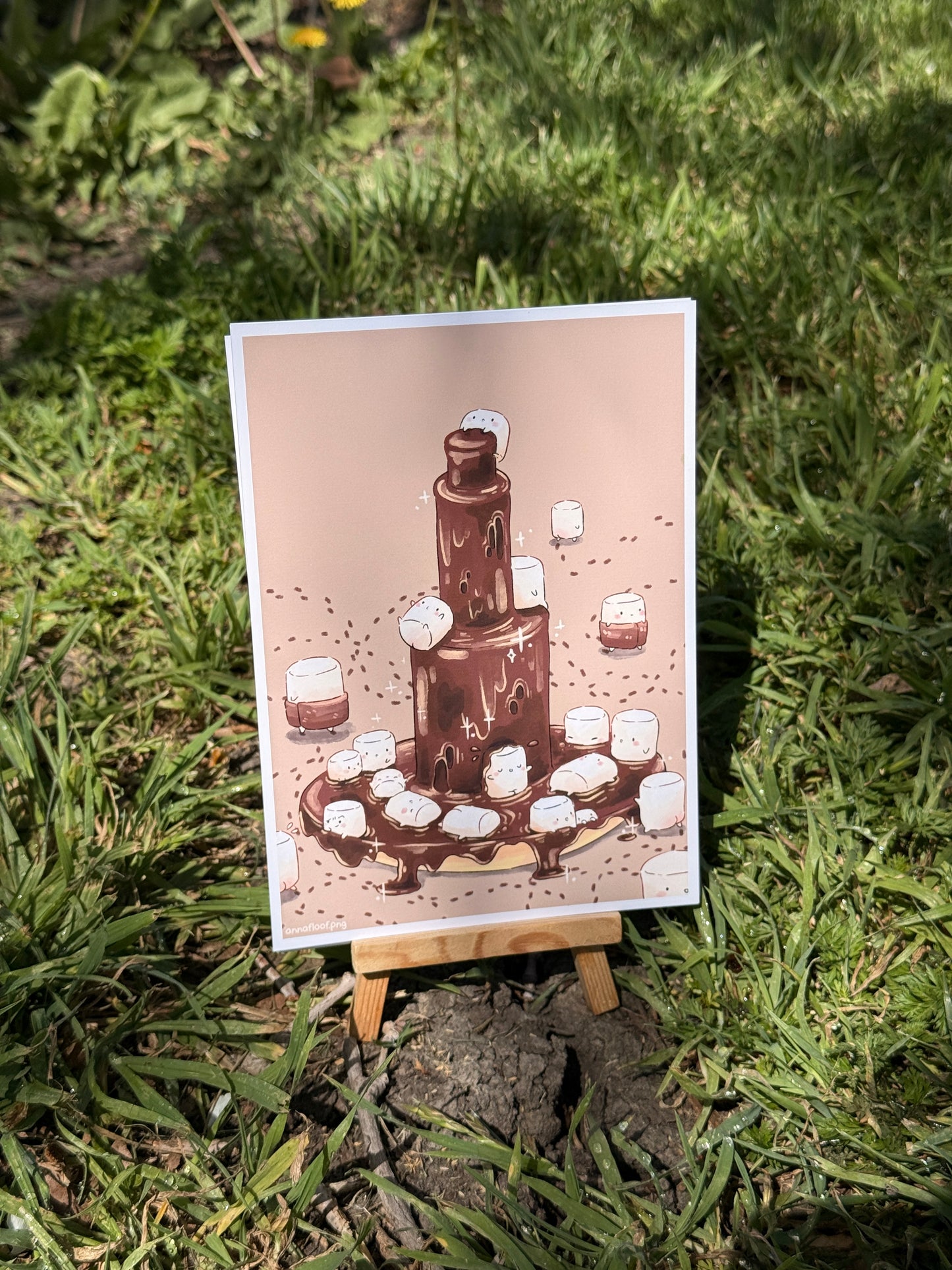 Marshmallow onsen | Art print