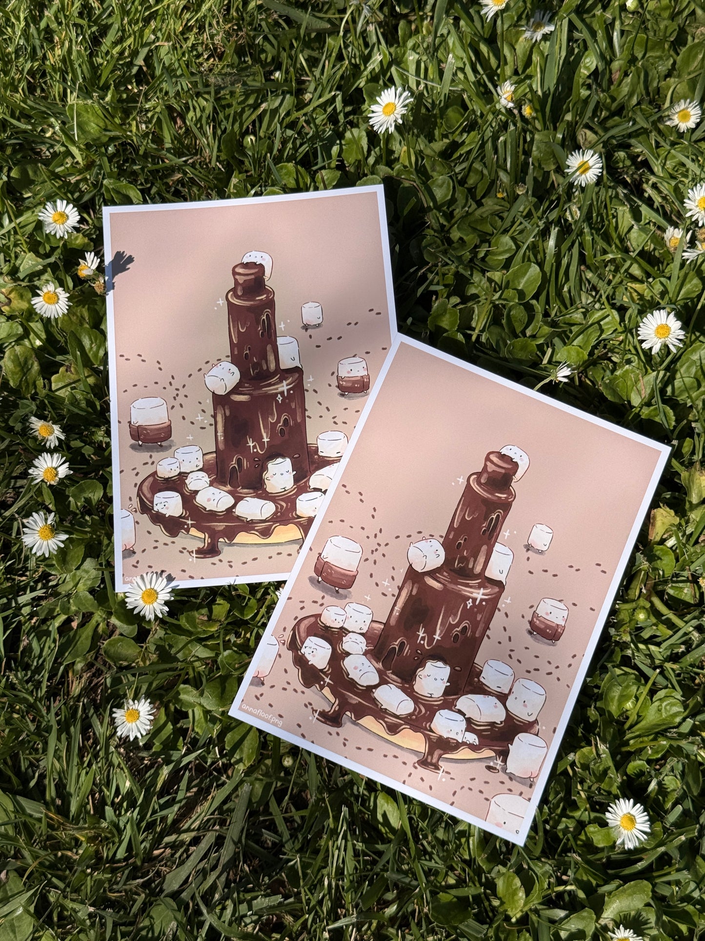 Marshmallow onsen | Art print