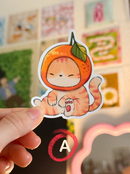 Orange cats | Vinyl sticker