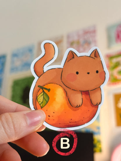 Orange cats | Vinyl sticker