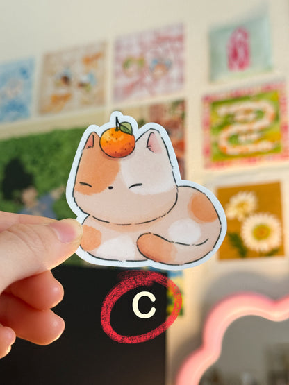 Orange cats | Vinyl sticker