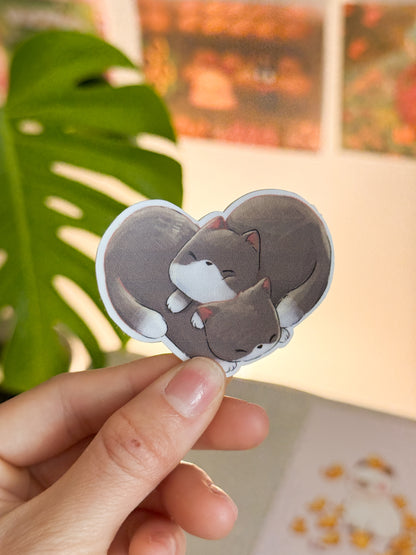 Hearty Cats | Vinyl sticker