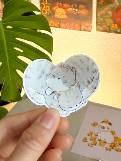 Hearty Cats | Vinyl sticker