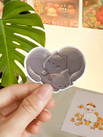 Hearty Cats | Vinyl sticker