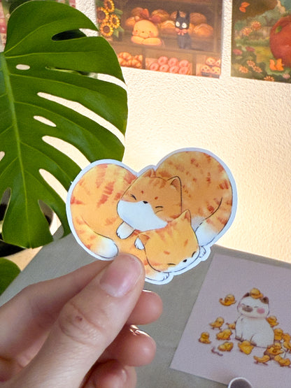 Hearty Cats | Vinyl sticker