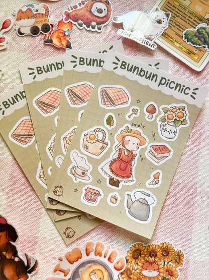 Bunbun picnic | Sticker sheet