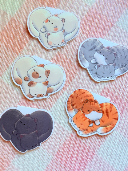 Magnetic Cat hearts | Bookmark