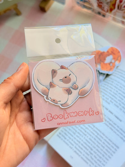 Magnetic Cat hearts | Bookmark