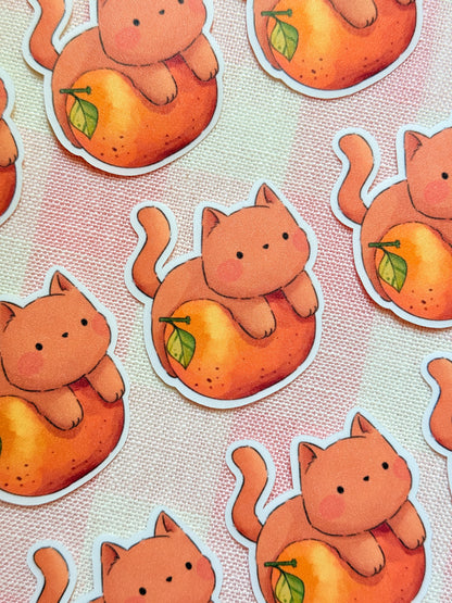 Orange cats | Vinyl sticker