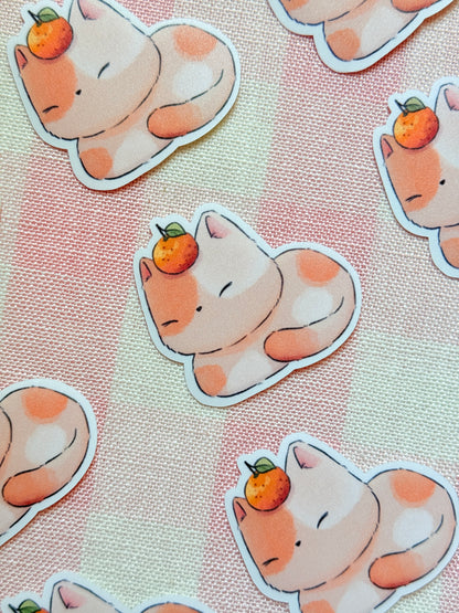 Orange cats | Vinyl sticker