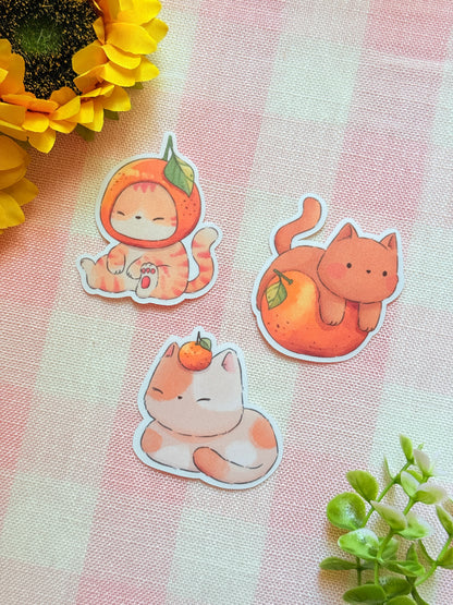 Orange cats | Vinyl sticker