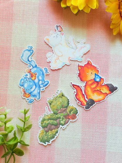 Elemental Kitties bundle | Vinyl sticker