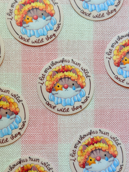 Clown cat | Vinyl sticker