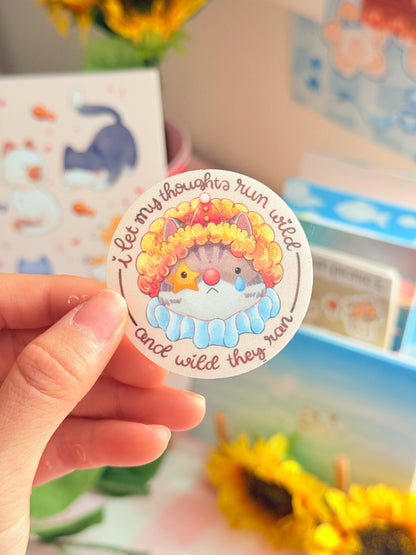 Clown cat | Vinyl sticker