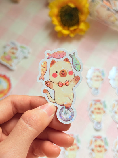 Juggling cat - circus squad | Vinyl sticker