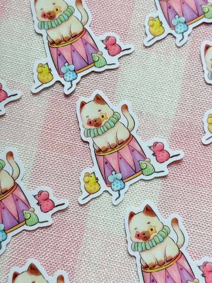 Cat and mice - circus squad | Vinyl sticker