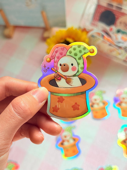 Magician cat -circus squad | Vinyl sticker