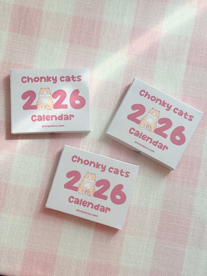 2026 Calendar - Chonky cats