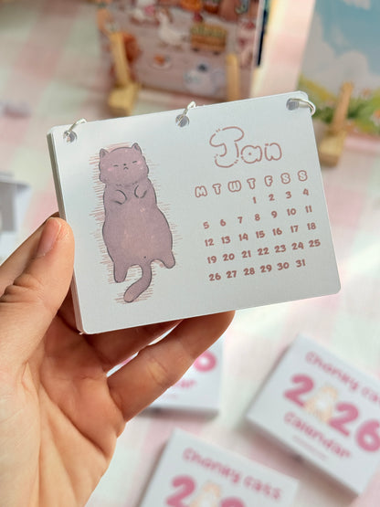 2026 Calendar - Chonky cats