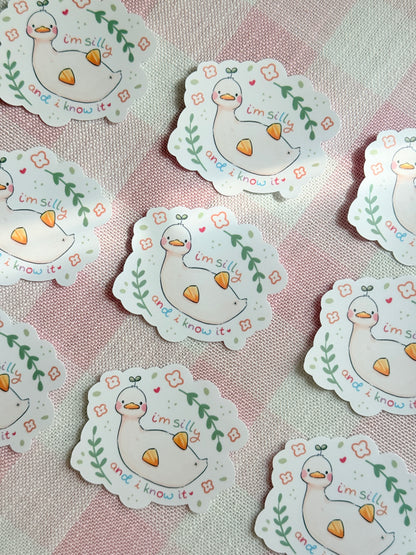 Silly duck | Vinyl sticker