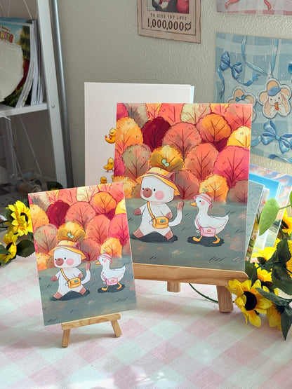 Autumn stroll | Art print