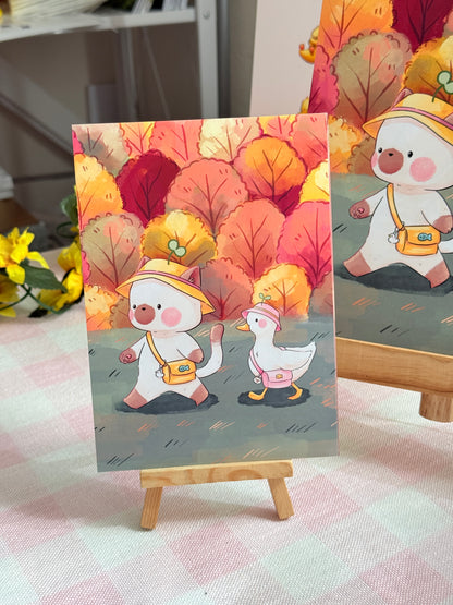 Autumn stroll | Art print