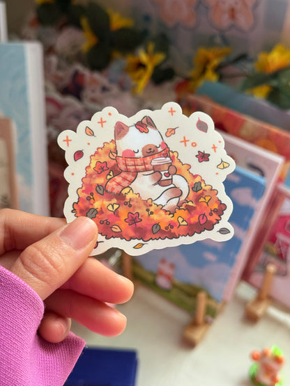 Leaves pile | Vinyl sticker