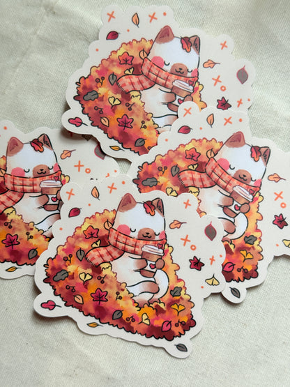 Leaves pile | Vinyl sticker