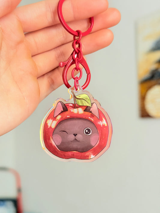 Apple cat | Acrylic charm