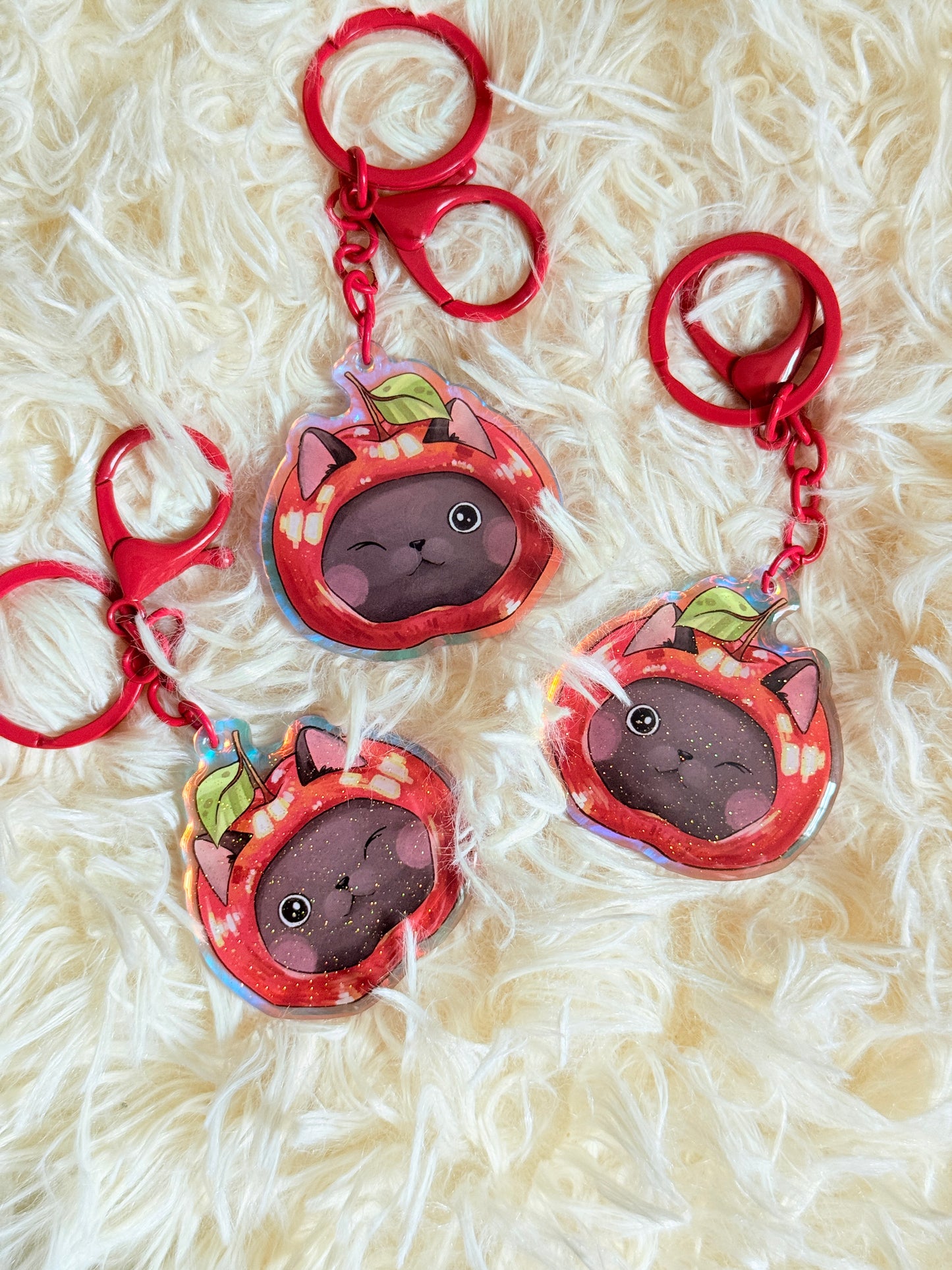 Apple cat | Acrylic charm