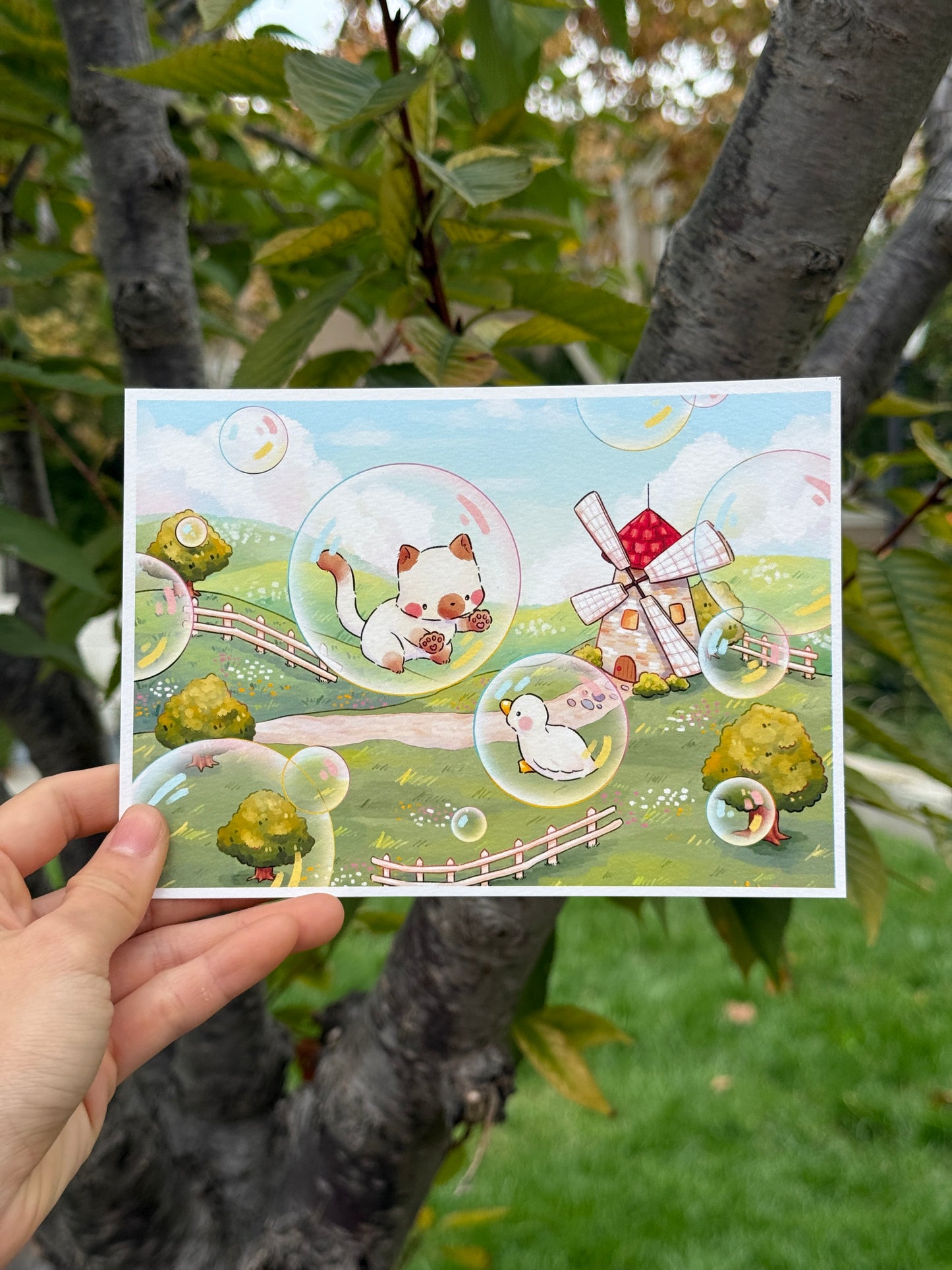 Floating bubbles | Art print