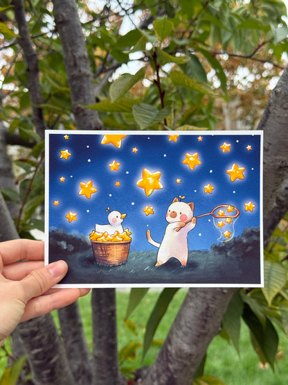 Catching stars | Art print